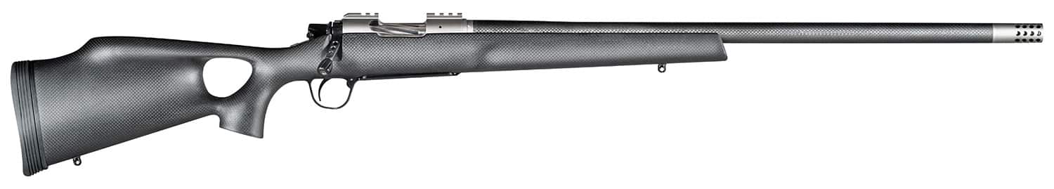 Christensen Arms 8010801000 Summit TI Full Size 7mm PRC 3+1, 26" Natural Titanium Steel Threaded Barrel, Natural Titanium Aluminum Receiver, Natural Carbon Fiber Thumbhole Stock