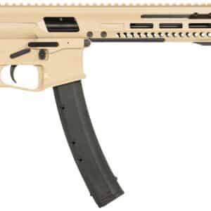 Patriot Ordnance Factory 01926 Phoenix 9mm Luger 35+1 8", Flat Dark Earth Rec/M-LOK Handgaurd, Black MFT Grip, Picatinny Stock Adapter, Muzzle Brake, Includes Hand Stop