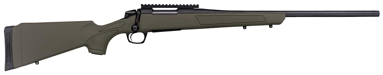 CVA CR3902G Cascade 270 Win 4+1 24" Black Cerakote Steel Threaded Barrel, Black Cerakote Receiver, OD Green Synthetic Stock