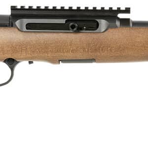 Savage Arms 47247 A Series Timber 22 LR 10+1 18" Black Threaded Barrel, Black Picatinny Rail Steel Receiver, Woodgrain Fixed Thumbhole Stock