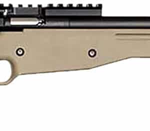 Crickett KSA2150 Precision Full Size 22 LR Single Shot 16.10" Blued Threaded Bull Barrel, Blued Crickettinny Rail Steel Receiver, Flat Dark Earth Synthetic Adj LOP Stock