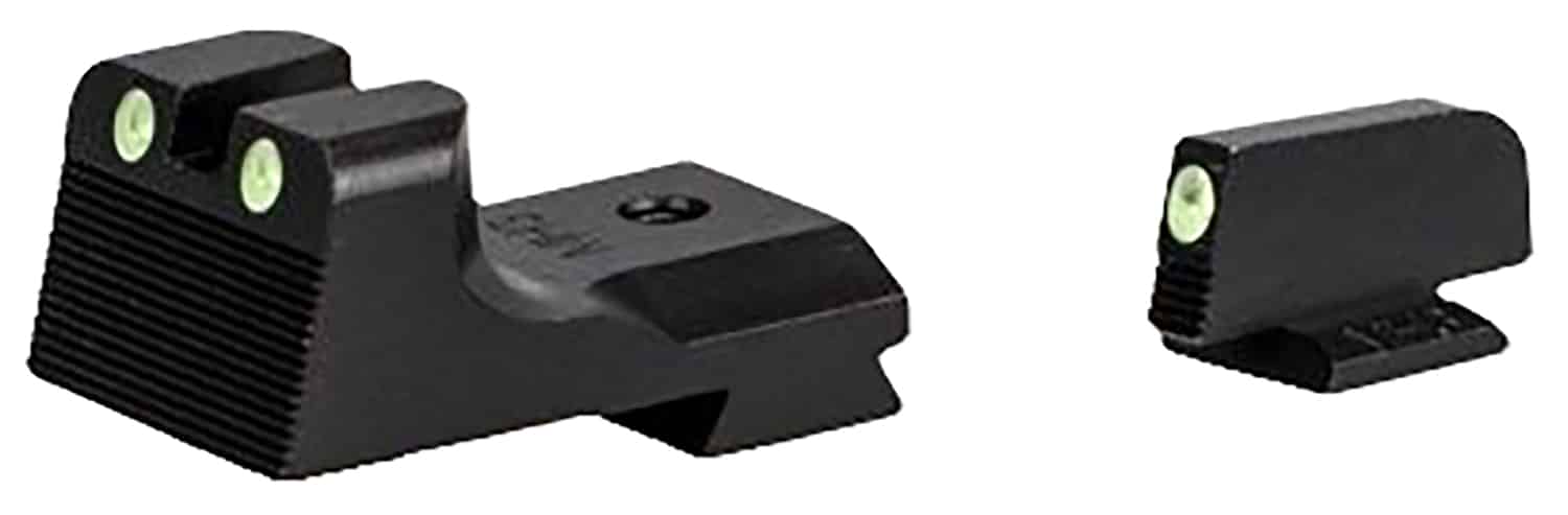 Kimber Mfg.,inc ML11230 1911 Ledged Night Sight Set Green/Tritium Black Outline Front Sight-Green/Tritium Black Outline Rear Sight