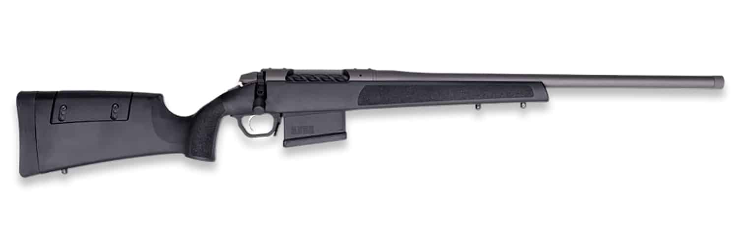 Weatherby 3WR047MMBROT 307 Range SF 7mm BC 5+1 20" Tungsten Cerakote Heavy Threaded Barrel, Tungsten Cerakote Drilled & Tapped Steel Receiver, Adj Cheek Piece & LOP Black Synthetic Stock