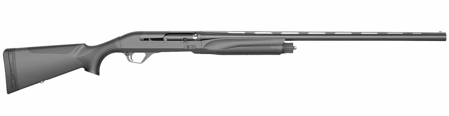 Retay USA ACEBLK28 Ace Full Size 12 Gauge Semi-Auto 3.50" 3+1 28" Extra Black Vent Rib Barrel, Extra Black Drilled & Tapped Steel Receiver, Adj Shim Black Synthetic Stock, Ambidextrous