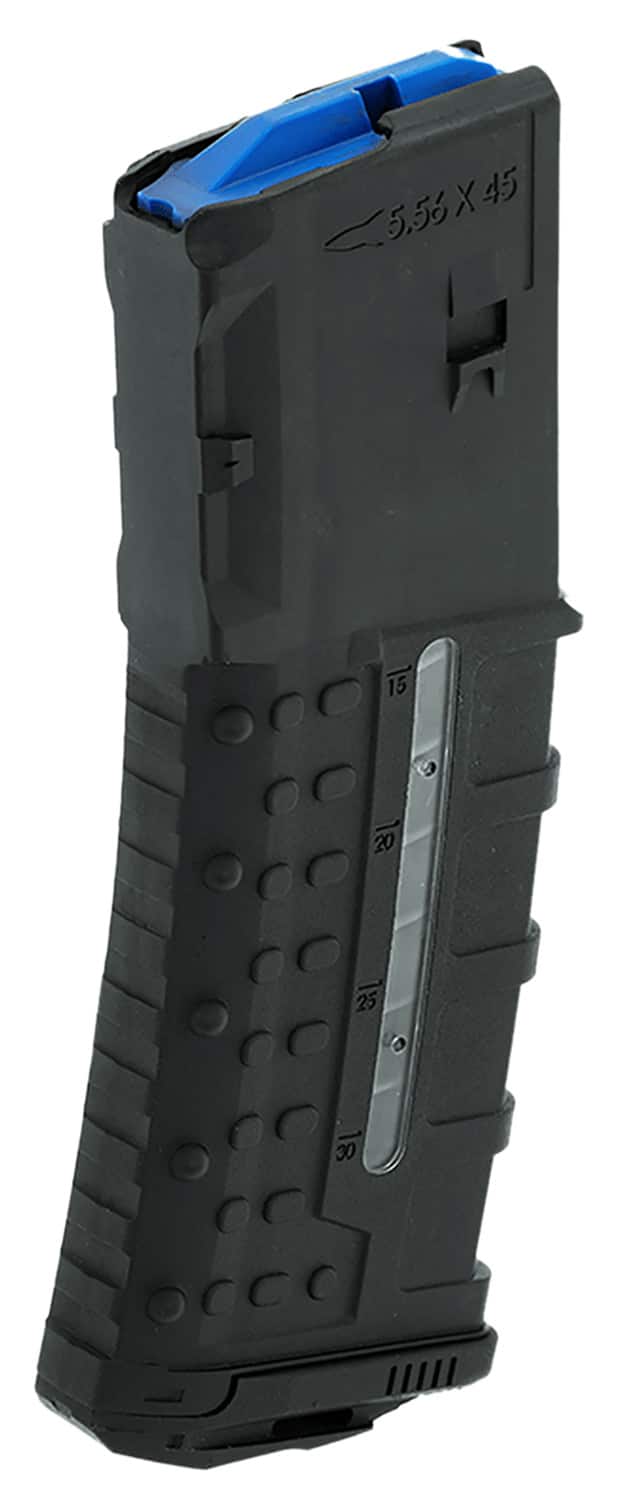 Leapers RBTAM30 30rd Windowed 223 Rem Fits AR-15 Black Polymer/Steel