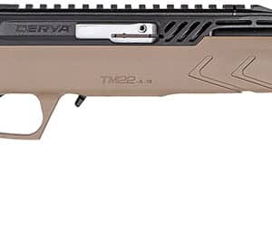 Derya Firearms TM22.STAN.FDE.18 TM22 Standard Full Size 22 LR 10+1 18" Black Target Barrel, Black Anodized Aluminum Receiver w/Picatinny Rail, Flat Dark Earth Adjustable Polymer Stock