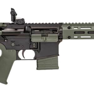 Tippmann Arms A101338 M4-22 LTE 22 LR 10+1 16" Black Parkerized Threaded Barrel, Matte Black Aluminum Receiver w/Picatinny Rail, OD Green M-LOK Handguard, Composite Forend, Black Polymer Stock, OD Gre