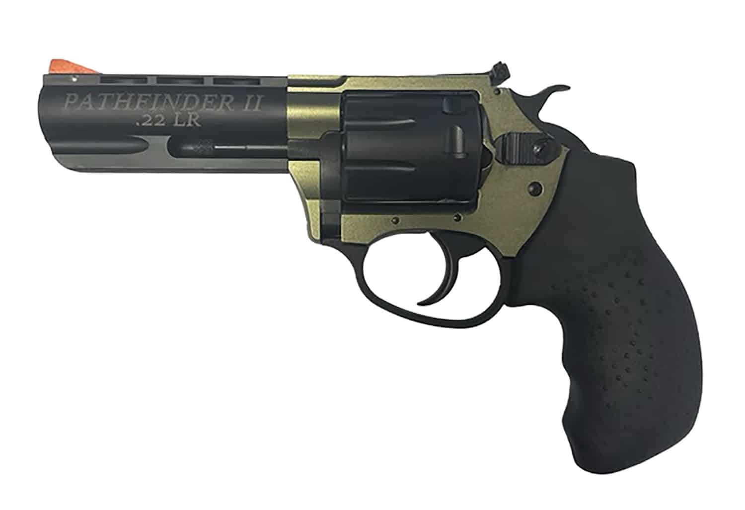 Charter Arms 52236 Pathfinder II Small Frame 22 LR 8 Shot 3.50" Black Passivate Steel Barrel & Cylinder, OD Green Aluminum Frame, Black Rubber Grip, Exposed Hammer