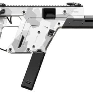 Kriss USA KV453CAD00 Vector CRB Gen3 45 ACP 30+1 16" Black Nitride Threaded Barrel, Arctic Delta Cerakote Receiver w/Picatinny Rail, M-LOK Handguard, Adjustable Folding Black Stock, White Polymer Grip