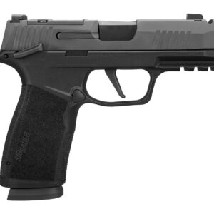 Sig Sauer 365XCA9COMPMS P365 XMacro COMP Compact 9mm Luger 17+1 3.10" Black Barrel, Black Nitron Stainless Steel Integrated Compensator/Optic Ready/Serrated Slide, Black Stainless Steel Frame w/Beaver