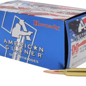 Hornady 81482 American Gunner 6.5Creedmoor 140gr Hollow Point Boat Tail 50 Per Box/10 Case