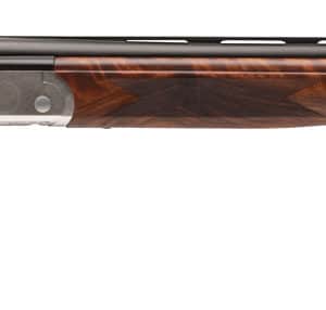 Stevens 22594 555 E 28 Gauge Break Open 2.75" 2rd 26" Black Satin Over/Under Vent Rib Barrel, Engraved Satin Silver Aluminum Receiver, Fixed Satin Turkish Walnut Stock, Ambidextrous
