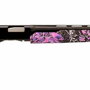 Stevens 22560 320 Field Compact 20 Gauge Pump 3" 5+1 26" Matte Black Vent Rib Barrel, Matte Black Aluminum Drilled & Tapped Receiver, Fixed Muddy Girl Synthetic Stock, Ambidextrous