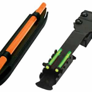 HiViz C4001 C-Series Magnetic Turkey/Deer Sight Set Black | Orange Fiber Optic Front Sight Green Fiber Optic Rear Sight