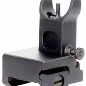 Aim Sports MT200 AR Low Profile Front Flip Up Sight  Black Anodized Low Profile for AR-15