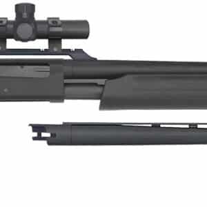 Mossberg 54047 500 Field/Deer Pump 20 Gauge 5+1 3" 26" Vent Rib/24" Slugster Barrels, Matte Blued Metal Finish, Synthetic Dual Comb Stock, Includes Accu-Set Chokes & Dead Ringer 2.5x20mm Scope