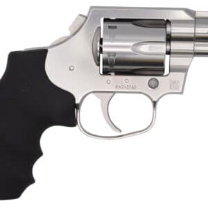 Colt Mfg KCOBRASB2BB King Cobra Carry 357 Mag 6 Shot 2" DAO Brushed Stainless Steel Barrel, Cylinder & Frame, Black Hogue Rubber w/Finger Grooves Grip