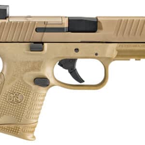 FN 66100575 509C MRD 9mm Luger 10+1 3.70" Black Recessed Target Crown Steel Barrel, Flat Dark Earth PVD Optic Ready/Serrated Steel Slide & Polymer Frame w/Picatinny Rail, Ambidextrous