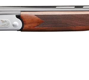 Charles Daly 930217 202 Full Size 20 Gauge Break Open 3" 2rd 26" Blued Over/Under Vent Rib Barrel, Engraved Quail Scene Silver Steel Grooved Receiver, Fixed Checkered Walnut Stock