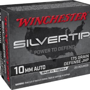 Winchester Ammo W10MMST Super X 10mmAuto 175gr Silvertip Jacket Hollow Point 20 Per Box/10 Case