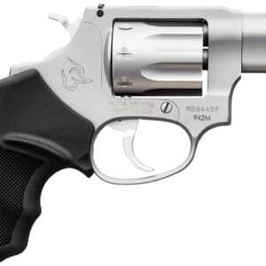 Taurus 2942M029 942 22 WMR 8rd 2" Barrel, Overall Matte Finish Stainless Steel & Finger Grooved Black Polymer Grip