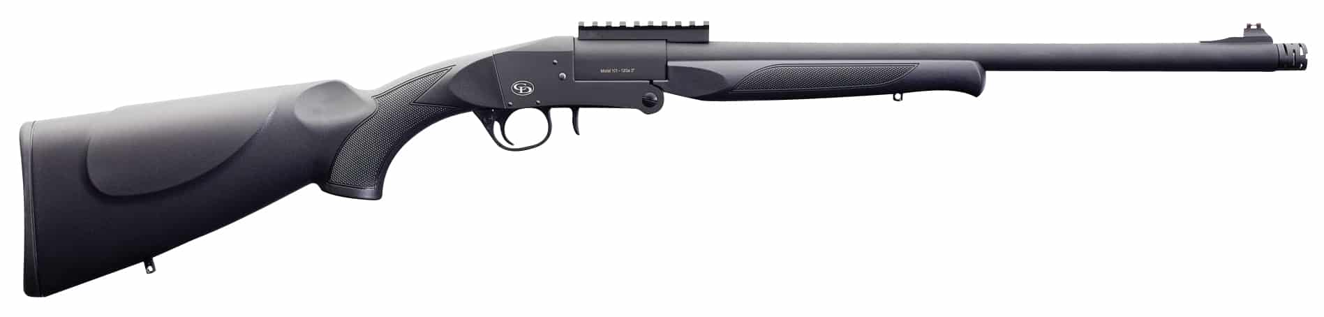 Charles Daly 930269 101 Turkey Full Size 12 Gauge Break Open 3" 1rd 20" Black Steel Single Shot Barrel Receiver w/Picatinny Rail, Fixed Black Synthetic Stock, Beretta/Benelli Choke System