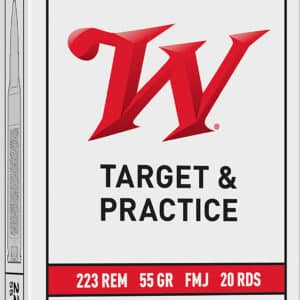 Winchester Ammo W223K USA 223Rem 55gr Full Metal Jacket 20 Per Box/50 Case