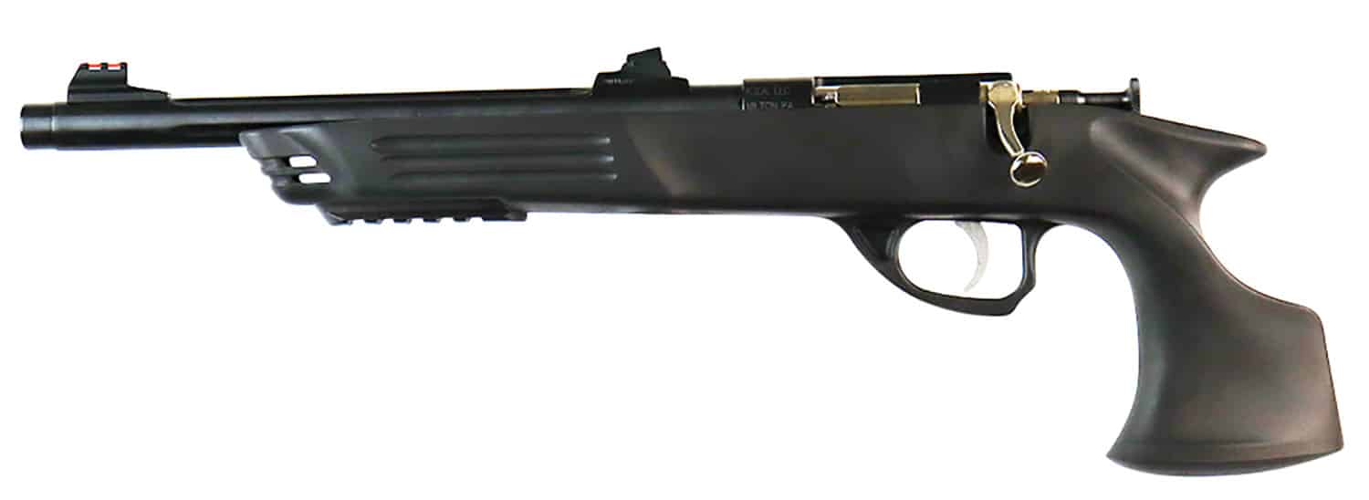 Crickett KSA693 Adult Pistol 22 LR 1rd 10.50" Blued Threaded Barrel w/Cap, Williams Fire Sights, Integrated Picatinny Accessory Rail, Synthetic Grip, Rebounding Firing Pin Safety