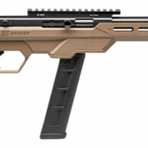 Savage Arms 45125 64 Precision Full Size 22 LR 20+1 16.50" Matte Black Heavy Threaded Barrel, Matte Black Picatinny Rail Carbon Steel Receiver, M-LOK Handguard, Flat Dark Earth Chassis Synthetic Stock