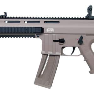 Mauser Rimfire 4150014 M-15 22 LR 22+1 16.50" Barrel w/Flash Hider, Steel Receiver w/Tan Finish, Flip Up Front & Rear Sights, Side Folding Stock w/Adjustable Cheekrest, Manual Thumb Safety
