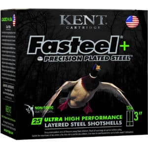 Kent Cartridge K123FSP362X4 Fasteel +  12 Gauge 3" 1 1/4 oz 2/4 Shot 25 Per Box/ 10 Case