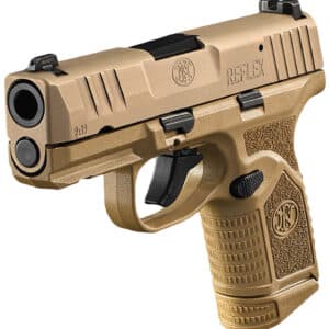 FN 66101417 Reflex 9mm Luger 15+1 11+1 3.30" Micro-Compact Frame Flat Dark Earth PVD Serrated Steel Slide w/Picatinny Rail Stippled Grip Ambidextrous