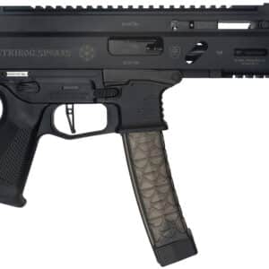 Grand Power 8588005808590 SP9A3S Stribog 9mm Luger 30+1 5.50" Black Threaded Barrel, M-LOK Handguard, Black Aluminum Picatinny Rail Receiver, Rear Picatinny Rail, Black Polymer Grip, Thread Protector