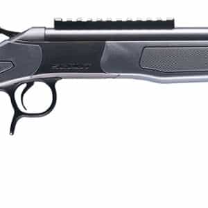 CVA CR4445 Scout 444 Marlin 1rd 22" Blued Threaded Barrel, Blued Picatinny Rail Receiver, Stealth Gray Fixed Synthetic Stock
