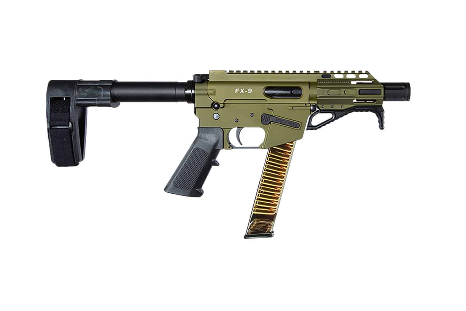 FREEDOM ORDNANCE FX9P4SBM-ODG FX9P 9mm Luger 4" OD Green