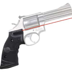 Crimson Trace 011290 Lasergrips Fits S&W K & L Frames Round Butt, Red Laser 633nM Wavelength 5mW Output, Black Polymer