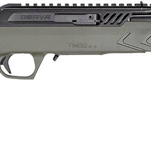 Derya Firearms TM22.STAN.ODG.18 TM22 Standard Full Size 22 LR 10+1 18" Black Target Barrel, Black Anodized Aluminum Receiver w/Picatinny Rail, OD Green Adjustable Polymer Stock