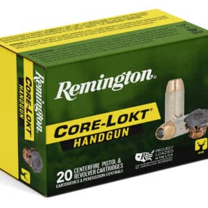 Remington Ammunition 20272 Core-Lokt 45Colt 237gr Jacketed Hollow Point 20 Per Box/10 Case