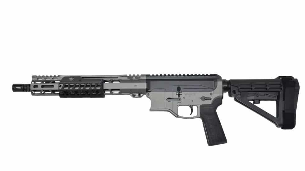 Bilson Arms P8FSSTB20R1 BA-15FCP 338 ARC 10+1 14.50" Stainless Steel Threaded Barrel, Tactical Gray/Graphite Black Cerakote Aluminum Receiver w/Picatinny Rail, M-LOK Handguard, Black Polymer SBA4 Brac