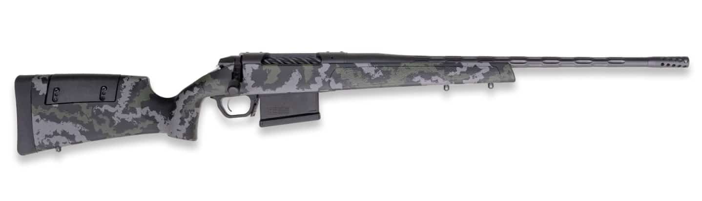 Weatherby 3WRX225RWR4B 307 Range XP 2.0 25 WBY RPM 5+1 22" +2" Graphite Black Cerakote Fluted Threaded Barrel, Steel Drilled & Tapped Receiver, Black w/Gray & Green Sponge Accents Adj Cheek Piece & LO