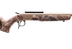 CVA CR4441DC Cascade Takedown 400 Legend 1rd 20" Flat Dark Earth Cerakote Stainless Steel Threaded Barrel & Receiver w/Picatinny Rail, Duck Camo Synthetic Stock