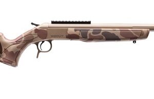 CVA CR4443D Cascade Takedown 450 Bushmaster 1rd 20" Flat Dark Earth Cerakote Stainless Steel Threaded Barrel & Receiver w/Picatinny Rail, Duck Camo Synthetic Stock
