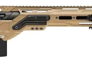 Cadex Inc CDXMCKRKN30824BR20I2F1 CDX-MC Kraken 308 Win 10+1 27" Black DLC Match Grade Threaded Barrel, Hybrid Tan Receiver w/Picatinny Rail, M-LOK Handguard, Hybrid Tan Adjustable Folding Buttstock, B