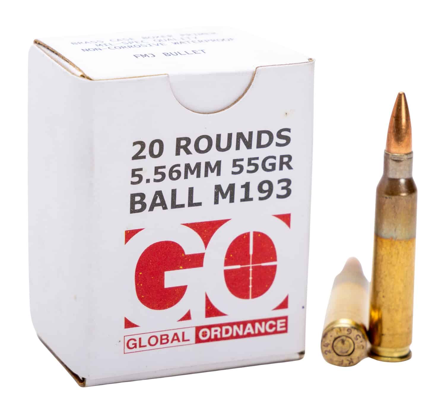 GO 850003223346 556X45 M193 55GR FMJ 20/50