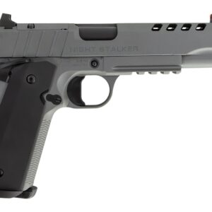 Tisas Arms 10100558 1911 Night Stalker SF 10mm Auto 8+1 5.11" Black Threaded Barrel, Gray Cerakote Carbon Steel Lightening Cut/Serrated Slide, Gray Cerakote Carbon Steel Frame w/Beavertail & Picatinny