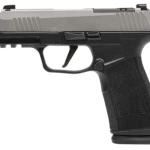 Sig Sauer 365XCA9TCOMP P365 XMacro Compact 9mm Luger 17+1 3.10" Stainless Steel Optic Ready/Serrated Slide, Black Nitron Stainless Steel Frame w/Picatinny Rail, XMacro Polymer Grip, RMSc Footprint