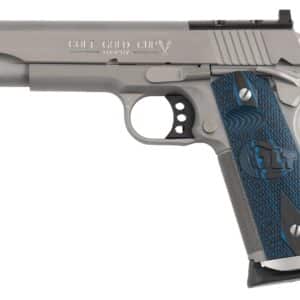 Colt Mfg O5070XEOR Gold Cup Trophy Full Size 45 ACP 8+1 5" Stainless National Match Barrel, Stainless Steel Optic Ready/Serrated Slide & Frame w/Beavertail, Ambidextrous