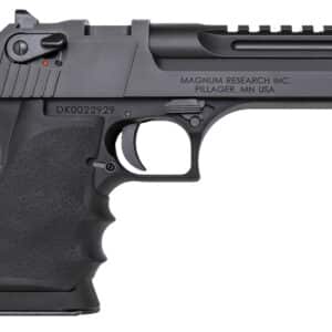 Magnum Research DE357L5IMB Desert Eagle L5 357 Mag 5" with Muzzle Brake 9+1 Black Hardcoat Anodized Aluminum Frame Black Carbon Steel Slide Black Hogue Wraparound Rubber Grip
