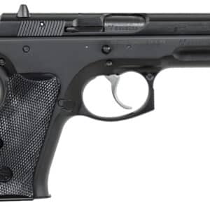 CZ-USA 01190 75 Compact 9mm Luger 10+1 3.75" Black Steel Barrel & Serrated Slide, Black Polycoat Steel Frame w/Beavertail, Black Plastic Grip, Right Hand