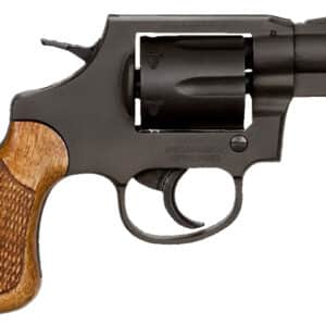 Rock Island 51283 M206 *CA Compliant Small Frame 38 Special 6rd 2" Black Parkerized Steel Barrel, Cylinder & Frame, Checkered Wood Grip, Transfer Bar Safety